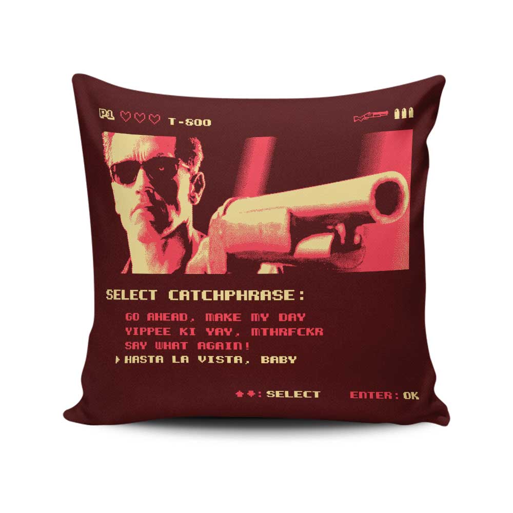 Teesgeex 'Hasta La Vista' High - Quality Spun Polyester Throw Pillow