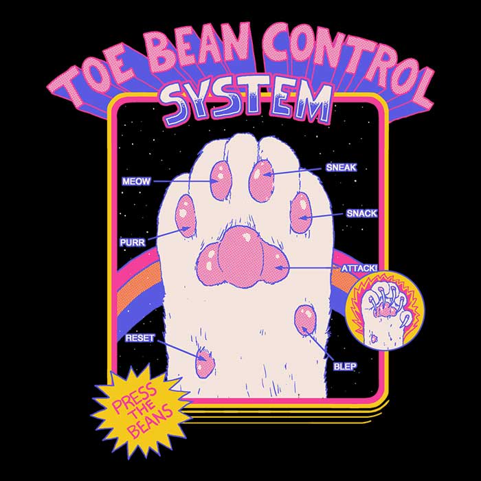 Toe Bean Control System Decorative Throw Pillow for Home Comfort