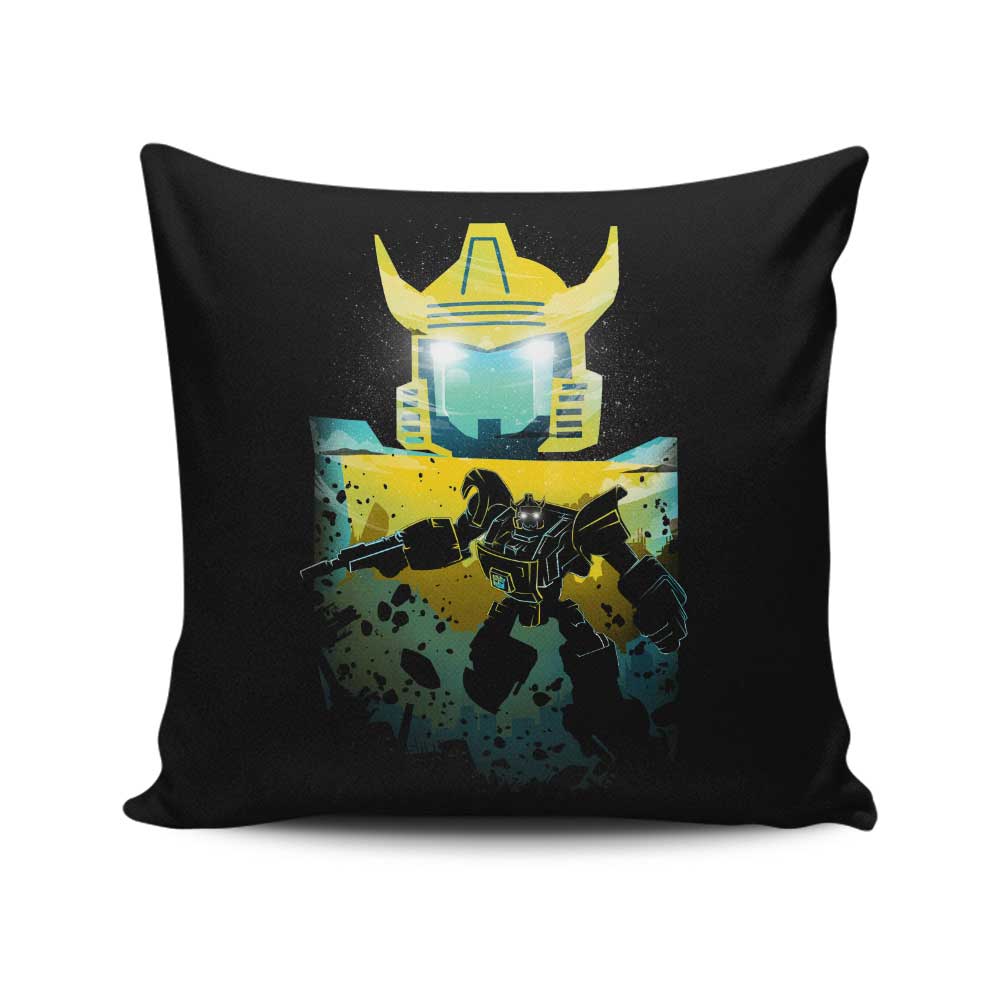 Handmade Bumble Landscape Design Throw Pillow with Double-Sided Art