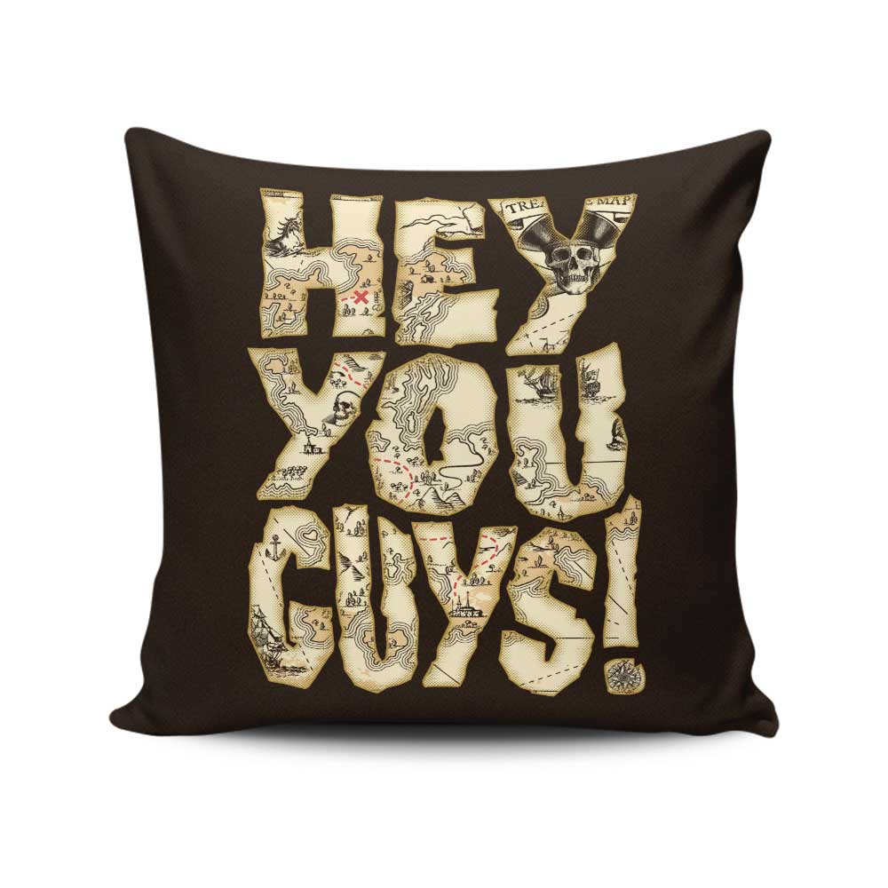 CoD Designs 'Hey You Guys' Hand-Sewn Throw Pillow in USA