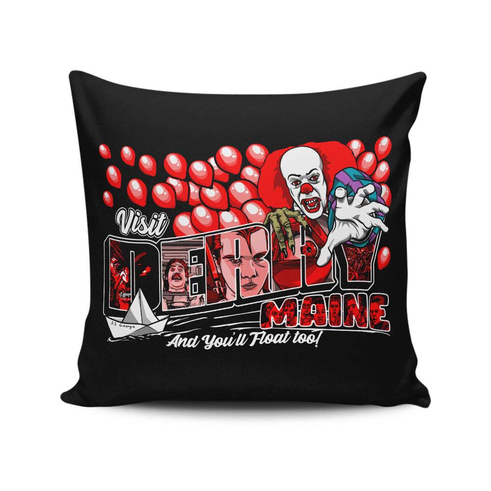 GoodIdeaRyan's 'Visit Derry' Hand - Sewn Throw Pillow in USA