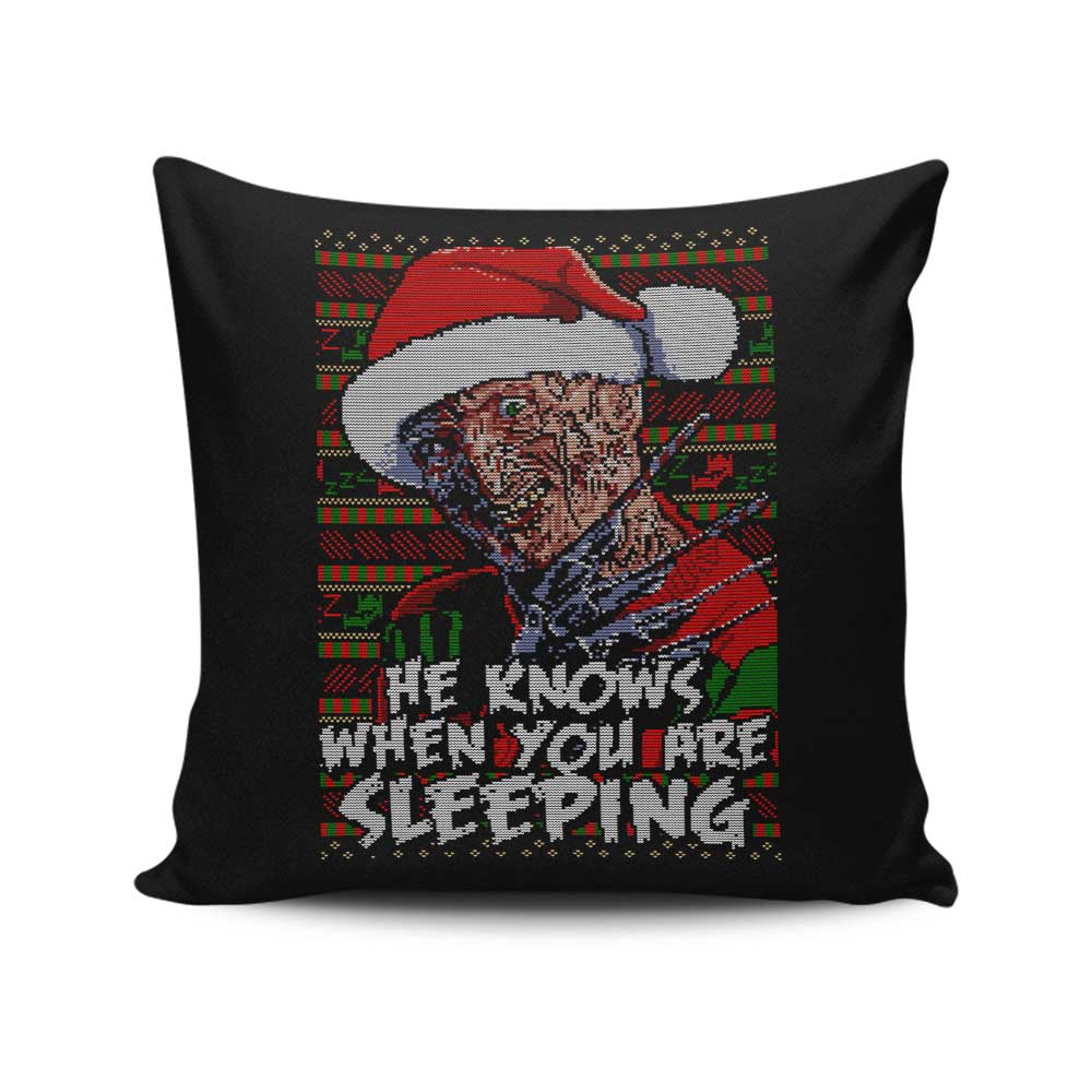 Unattractive Nightmare Sweater Design Throw Pillow by GoodIdeaRyan