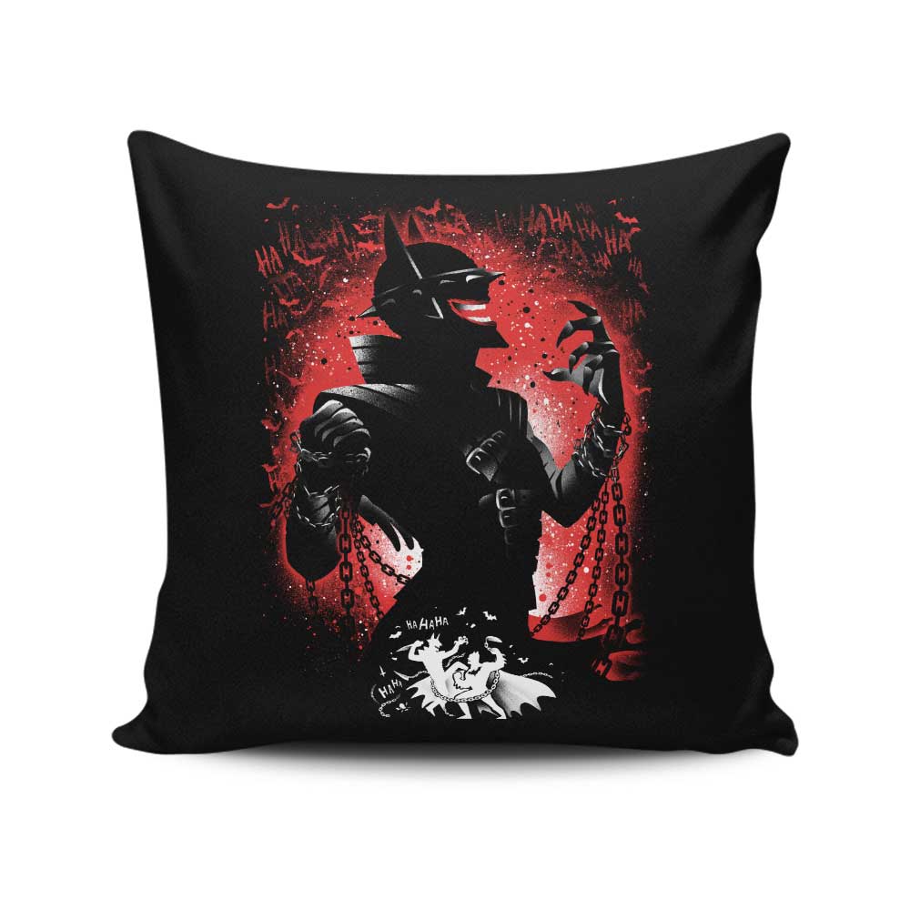 Throw Pillow Featuring 'The One Who Laughs' Design
