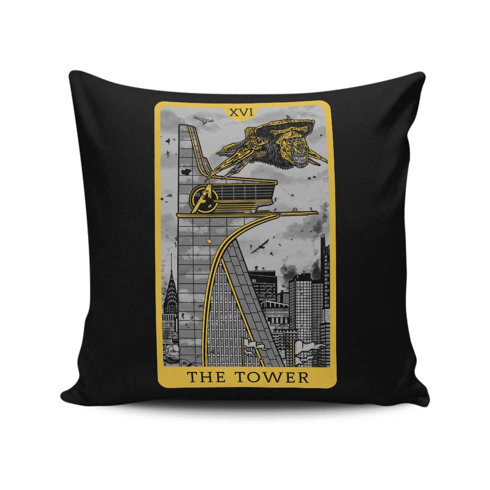 Tarot The Tower Design Throw Pillow for Home Decoration