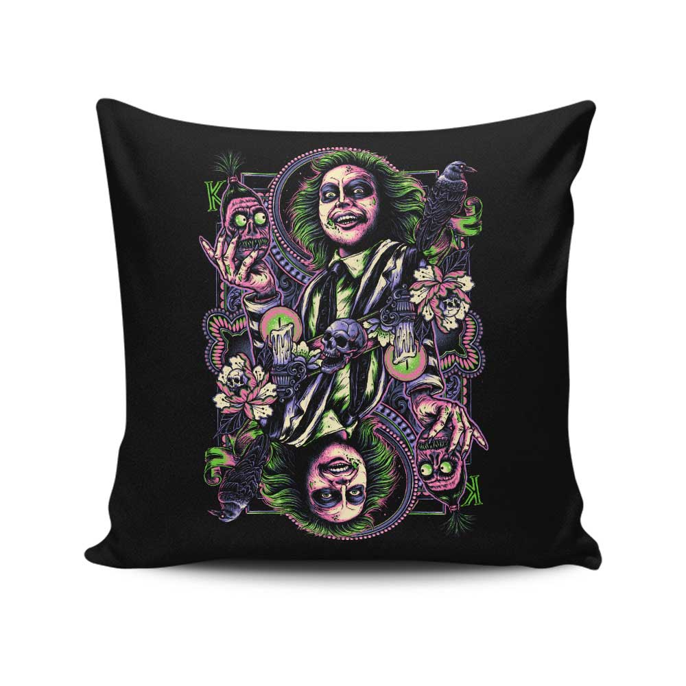 Glitchygorilla's Enchanting Suit of Trickery Throw Pillow