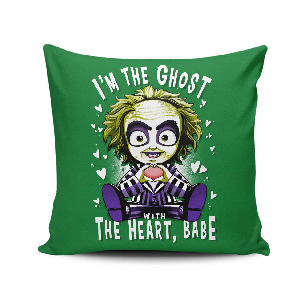 Alemaglia's The Ghost with the Heart Decorative Throw Pillow for Home