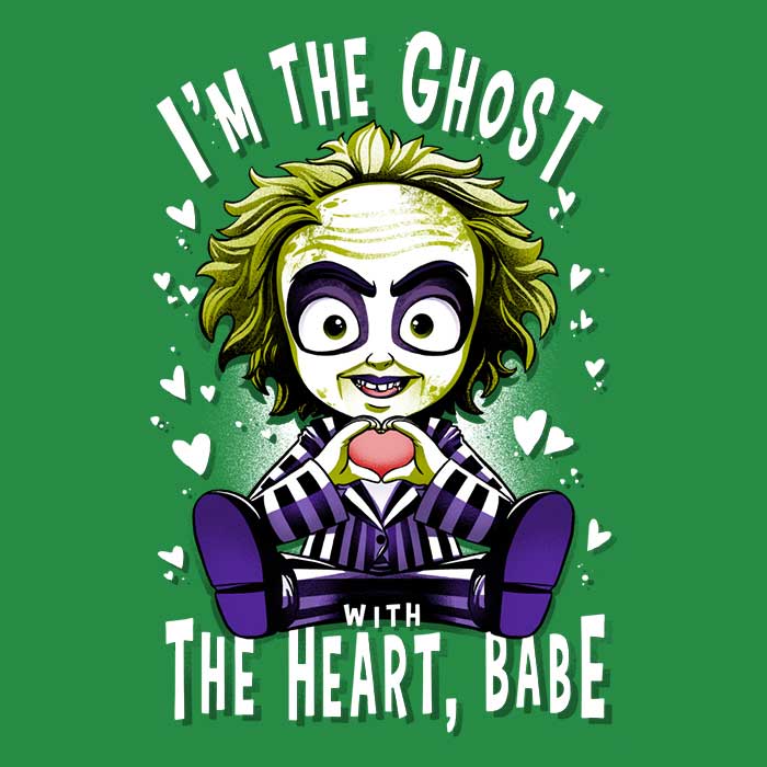 Alemaglia's The Ghost with the Heart Decorative Throw Pillow for Home
